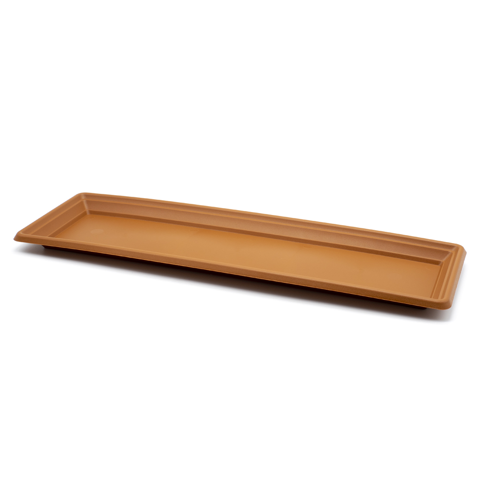 Plato jardinera de plastico 60 cm Marron