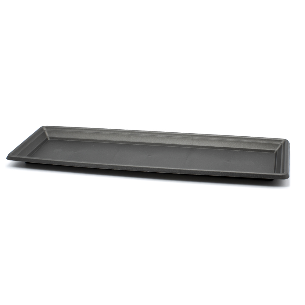 Plato jardinera de plastico 60 cm Negro