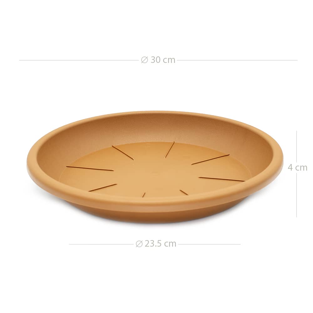 Plato maceta 30 cm Marron
