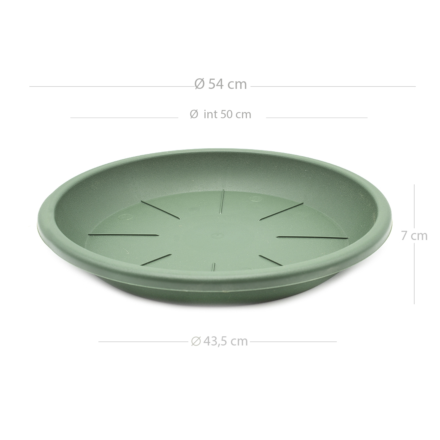 Plato maceta 54 cm Verde