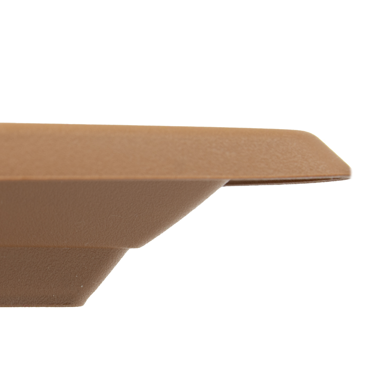 Plato maceta cuadrado 20 cm Marron
