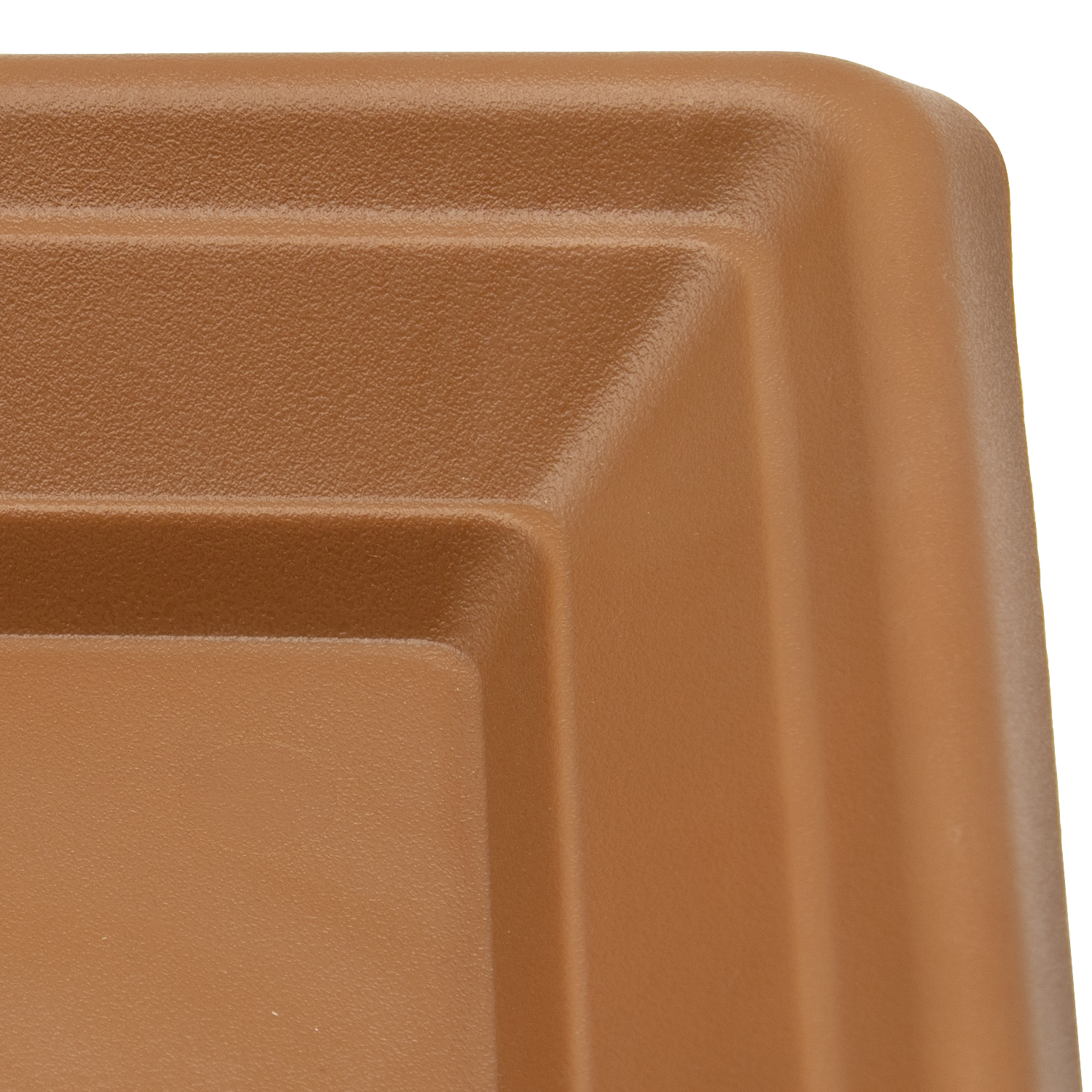 Plato maceta cuadrado 30 cm Marron
