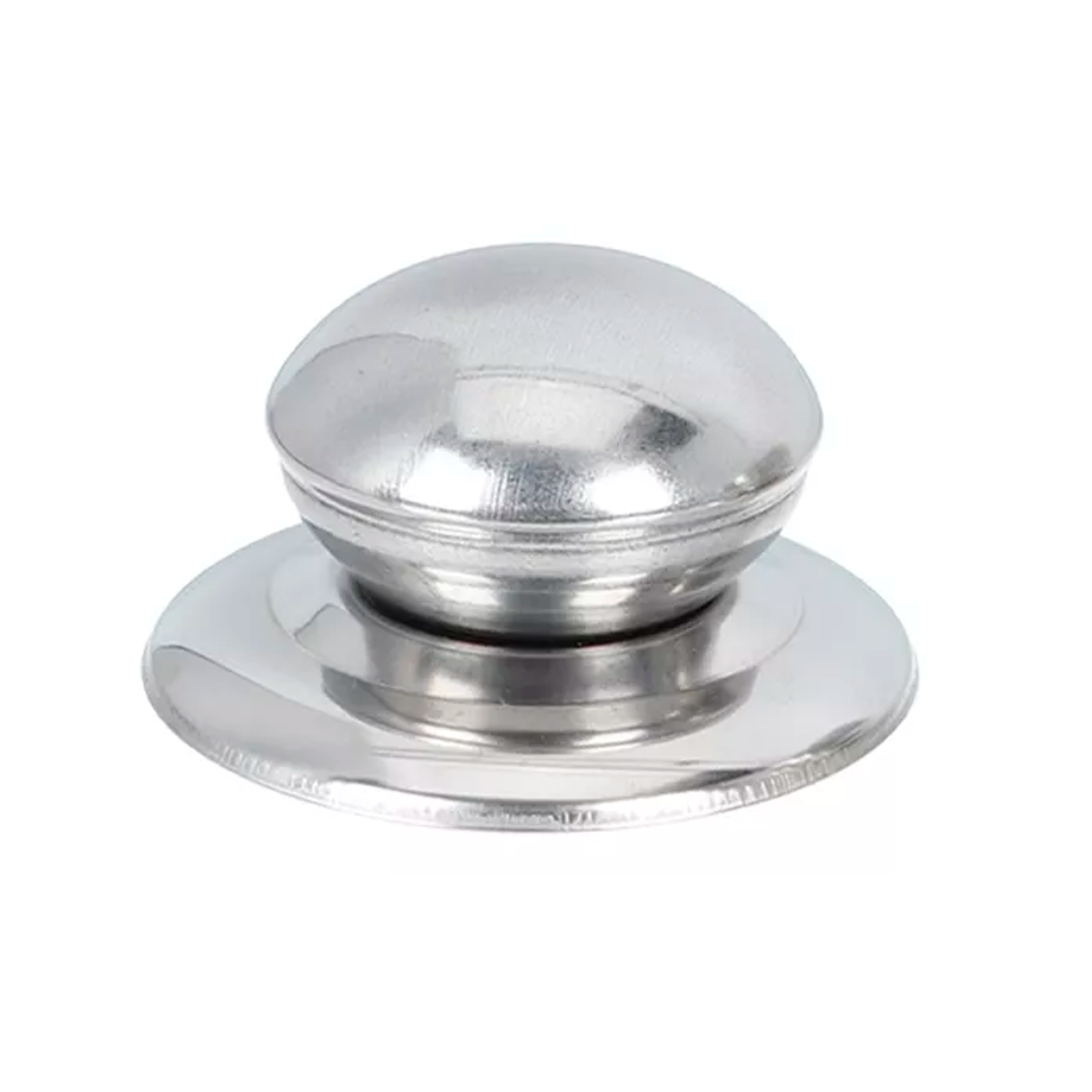 Pomo tapa olla 6.2 cm con tornillo  Plateado