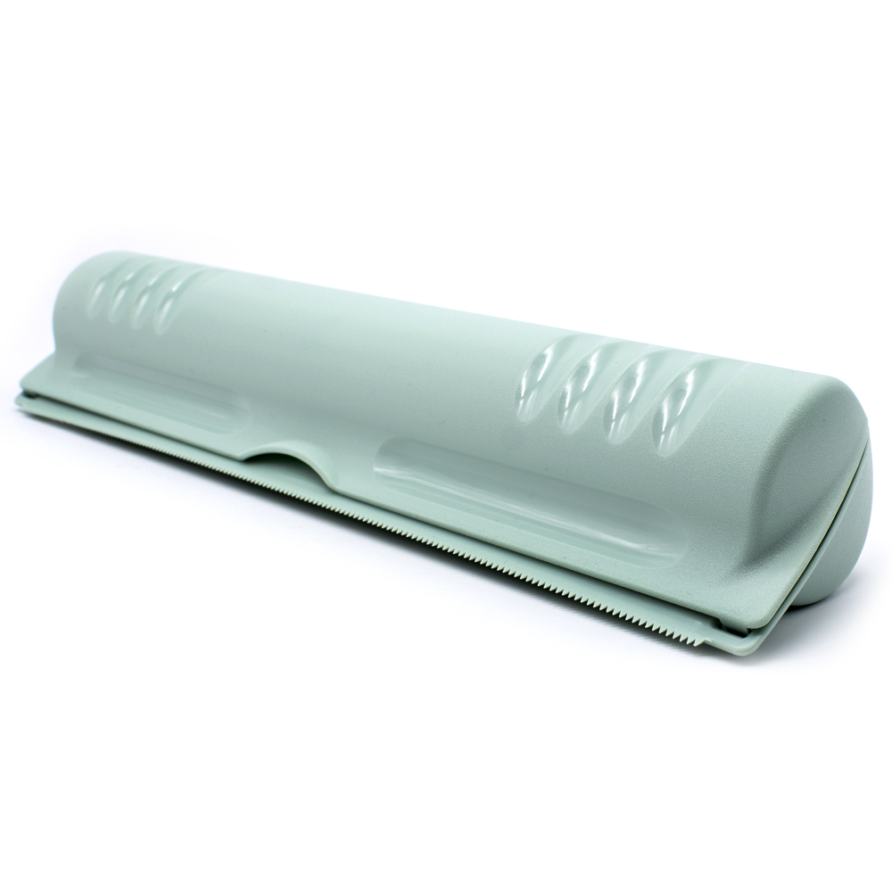 Porta Rollos plastico para Papel Film y Aluminio Cortador  Verde claro