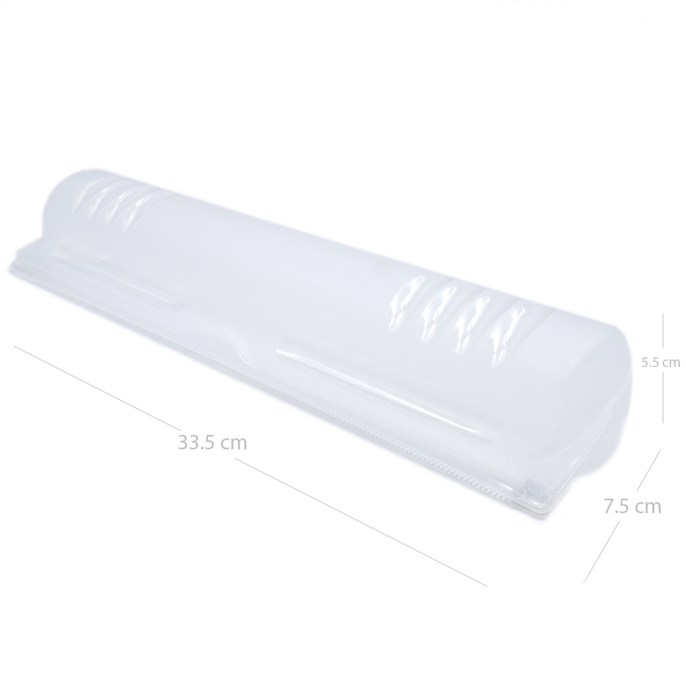 Porta Rollos plastico para Papel Film y Aluminio Cortador  Transparente