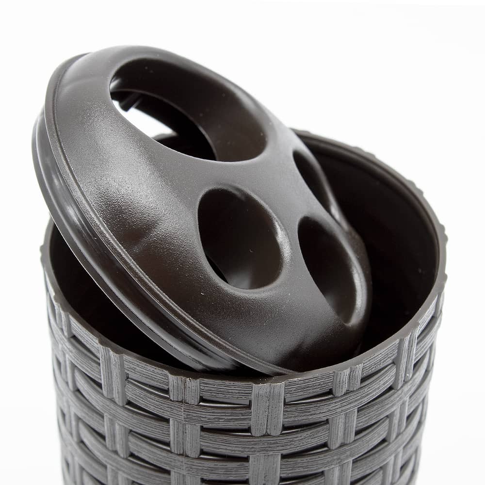 Portacepillos baño Rattan 300 ml Wengue