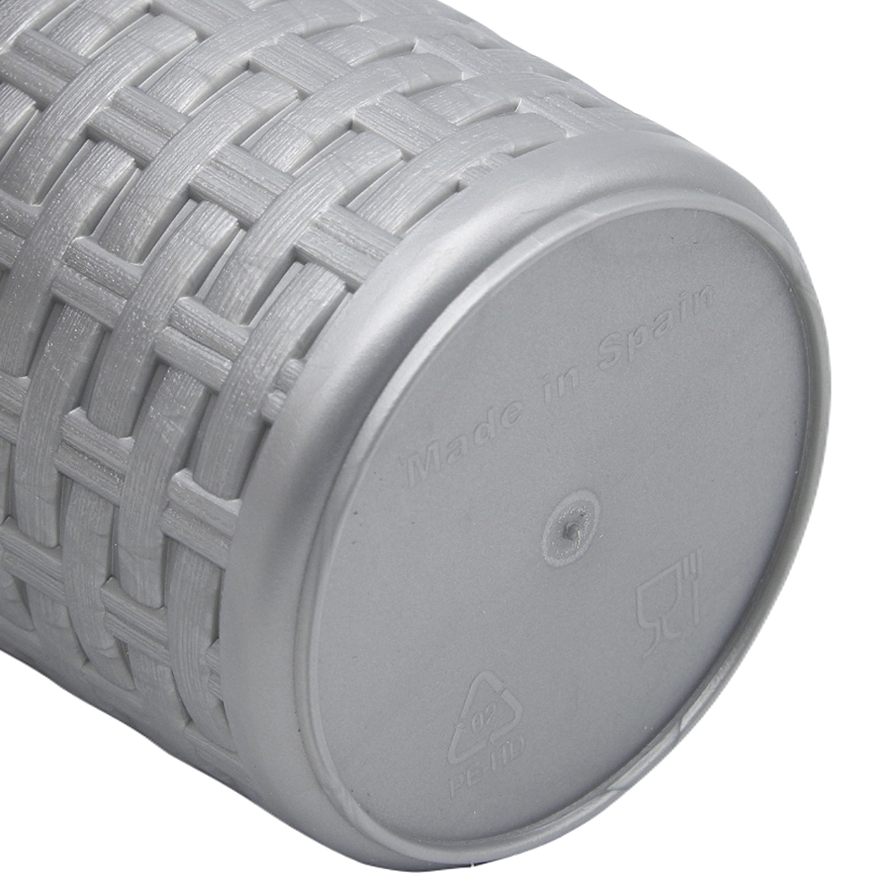 Portacepillos baño Rattan 300 ml Gris