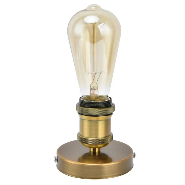 Portalámparas de techo plafon retro E27  Dorado