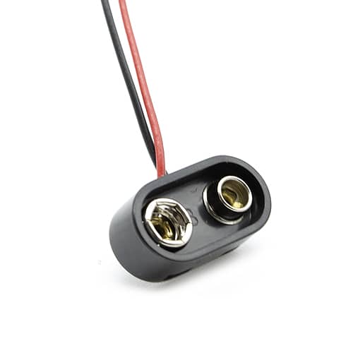 Portapilas para 1 pila 6LR61 9V  Negro