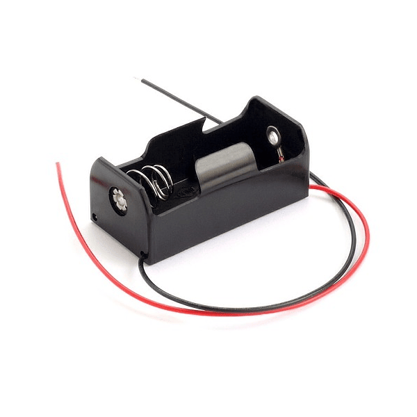 Portapilas para 1 pilas C LR14 R14 de 1.5V  Negro