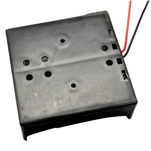 Portapilas para 2 pilas D LR20 R20  Negro