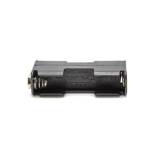 Portapilas para 2 pilas FR6, HR6, LR6  Negro