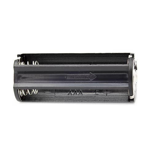 Portapilas para 3 pilas FR03, HR03, LR03  Negro