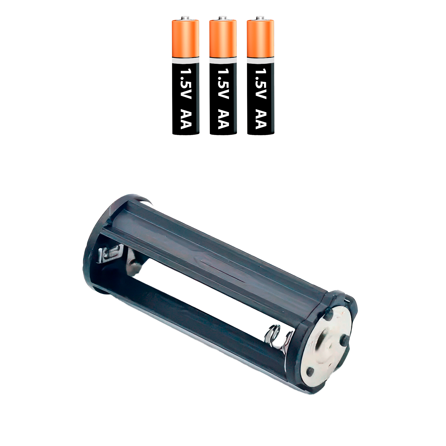 Portapilas para 3 pilas FR06, HR06, LR06