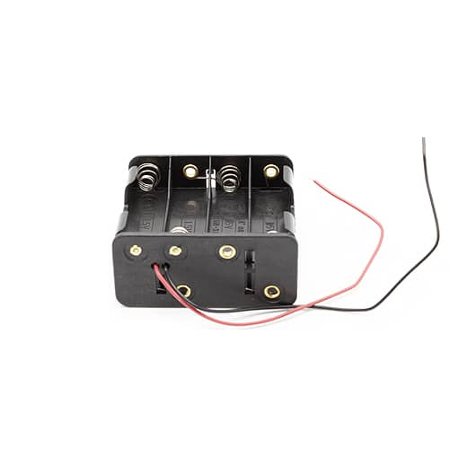 Portapilas para 8 pilas LR6 AA  Negro