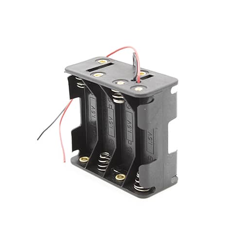 Portapilas para 8 pilas LR6 AA  Negro