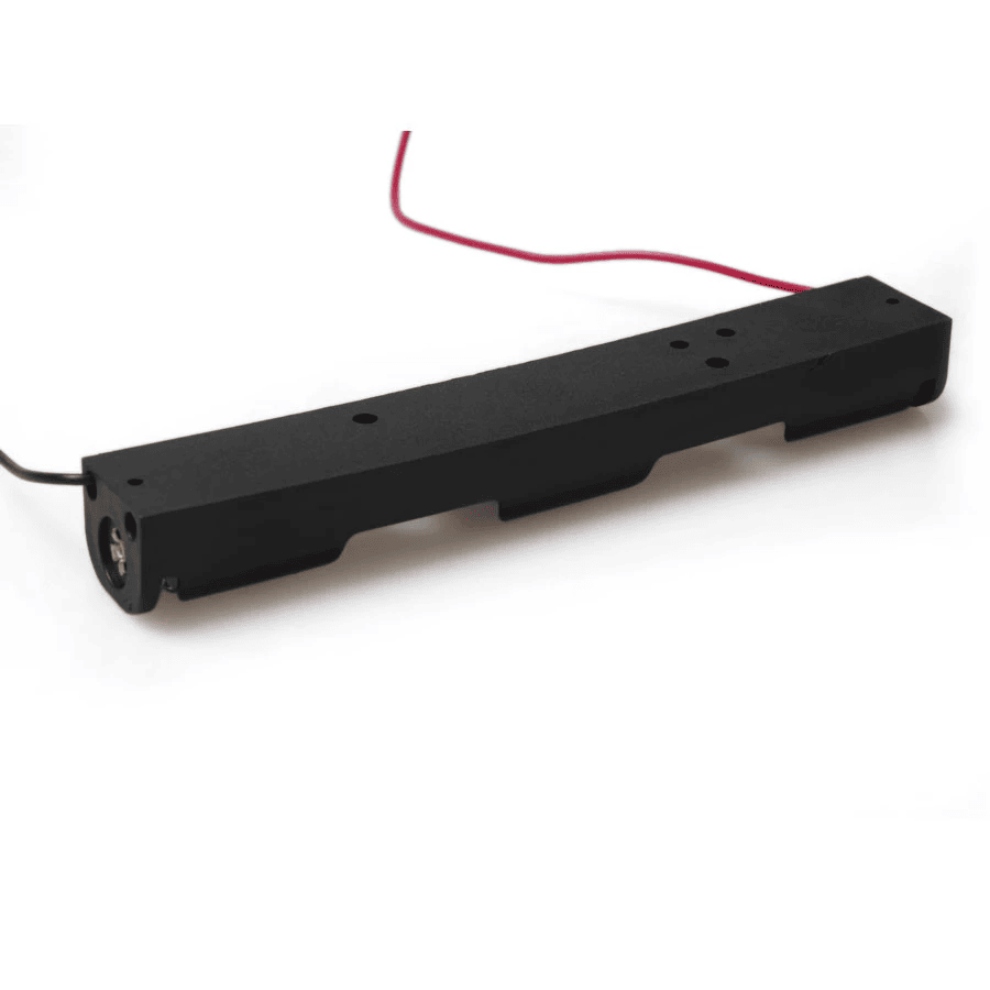 Portapilas plano para 2 pilas LR6 AA  Negro