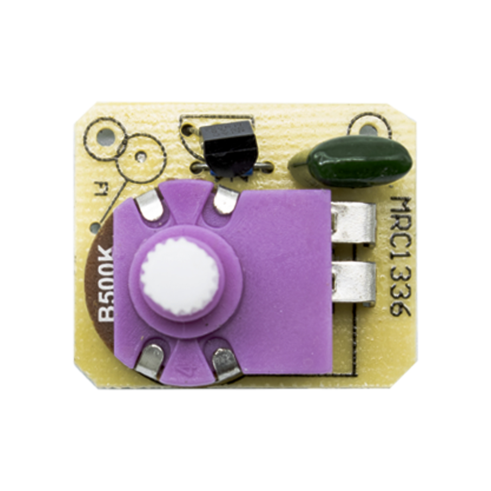 Potenciometro regulador de luz con Interruptor  Transparente
