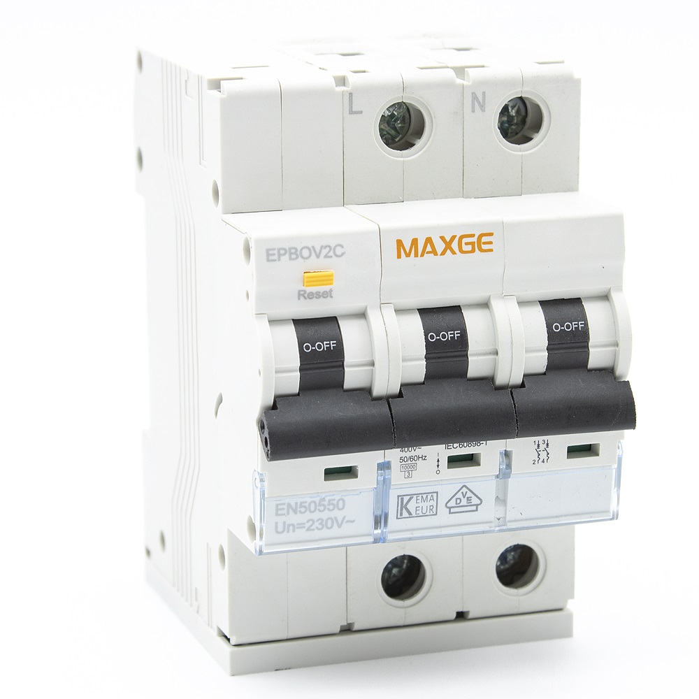 Protector sobretensiones monofasico 2P Clase C 6kA   63 A
