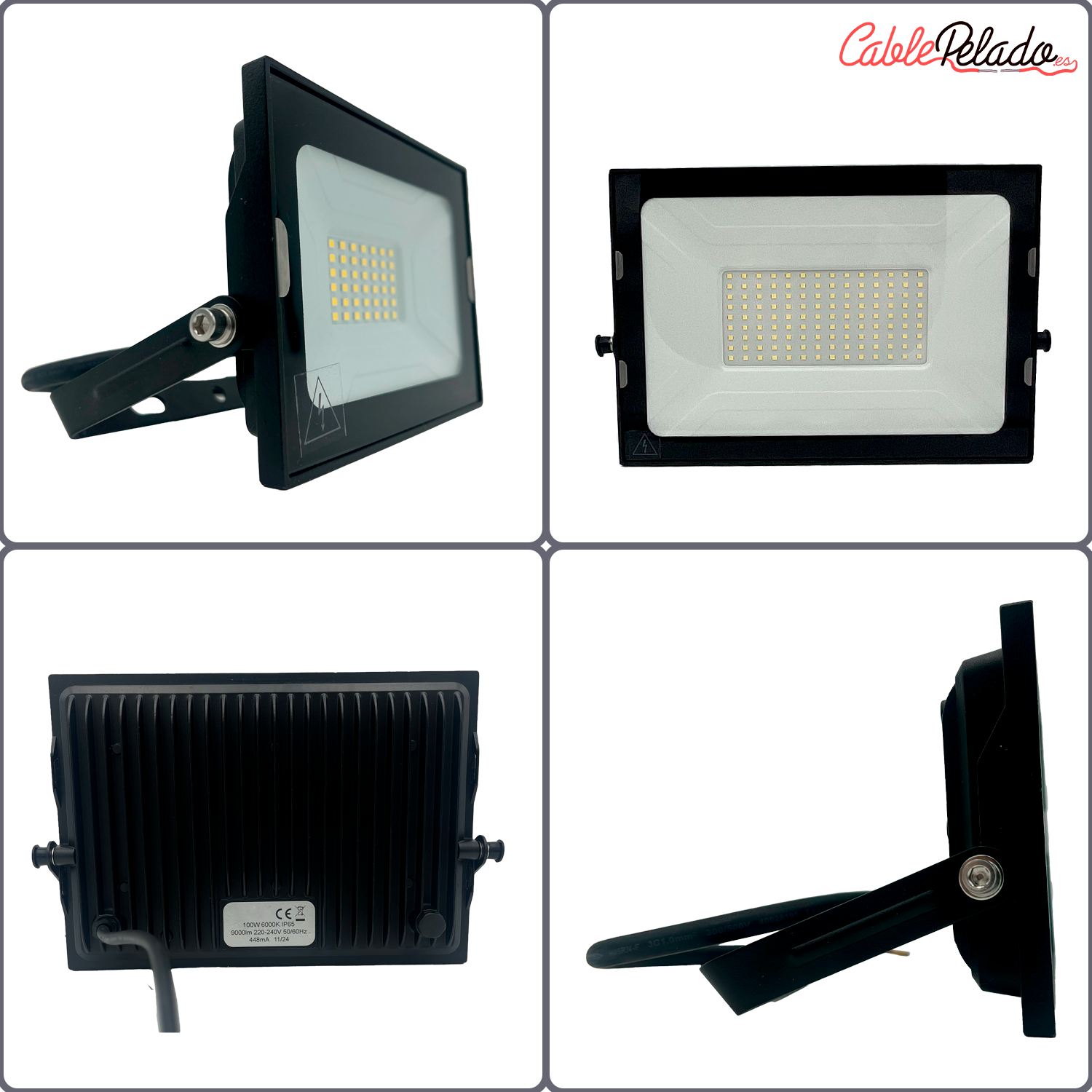 Proyector LED 60K F  Negro  100W