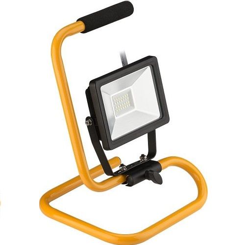 Proyector LED de exterior con base  Negro  20W