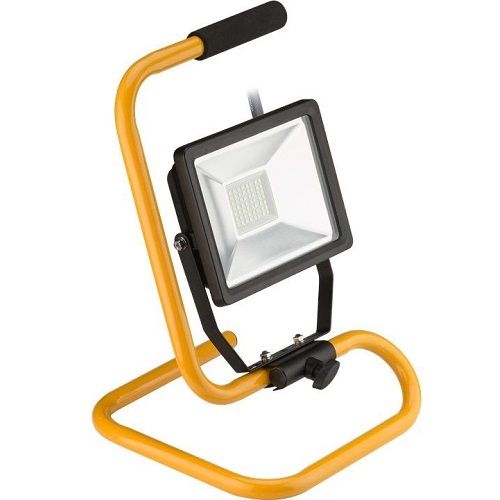 Proyector LED de exterior con base  Negro  30W