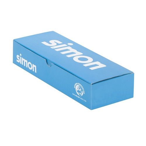 Pulsador luz estrecho con luminoso Simon 27 Play  Blanco