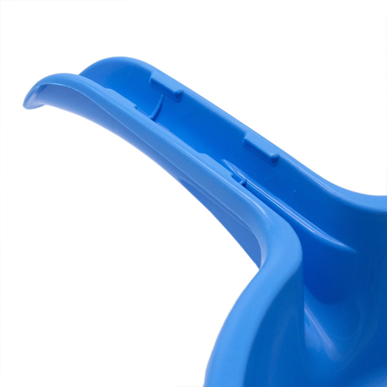 Recogedor de mano plastico con goma  Azul