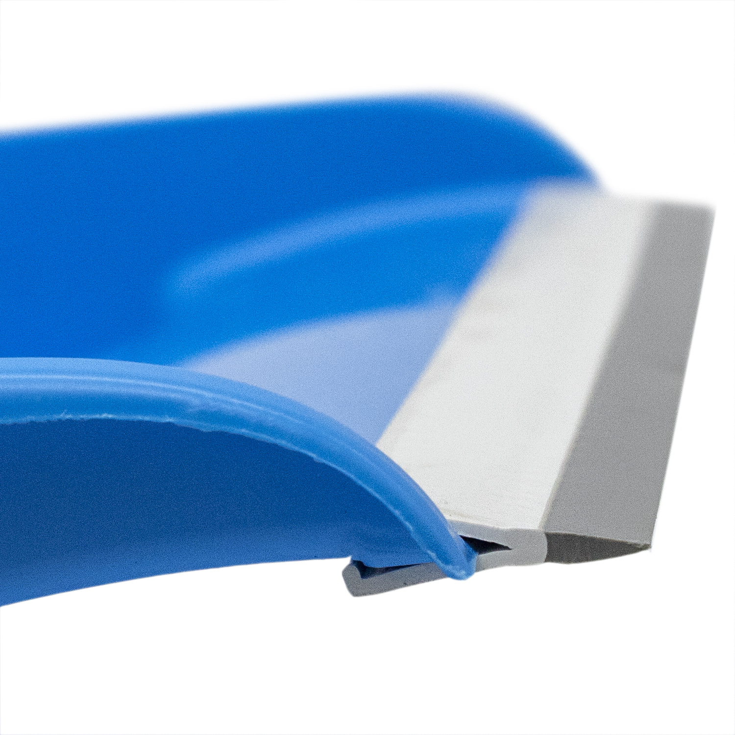 Recogedor de mano plastico con goma  Azul