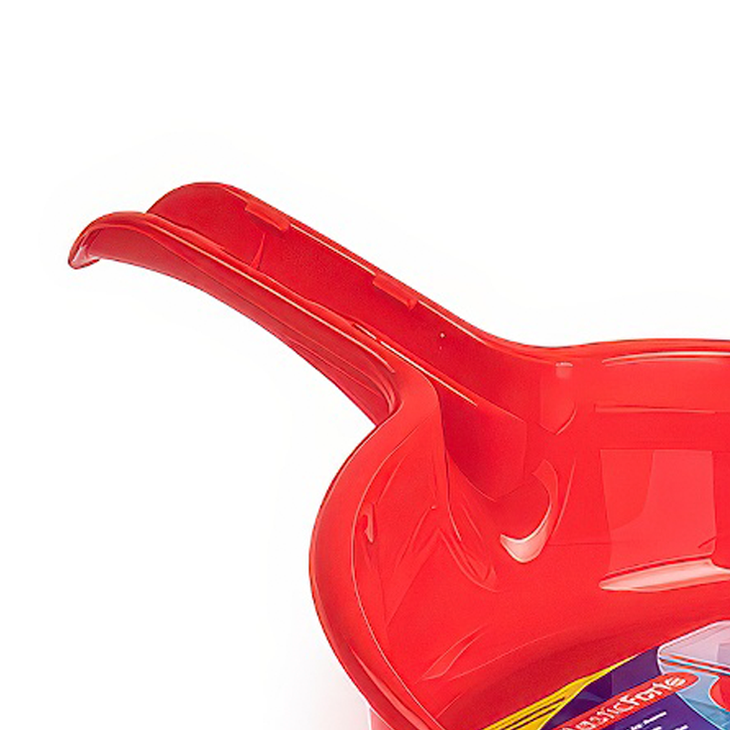 Recogedor de mano plastico con goma  Rojo