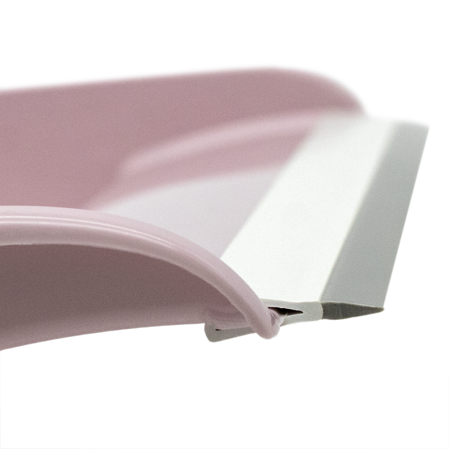 Recogedor de mano plastico con goma  Rosa claro