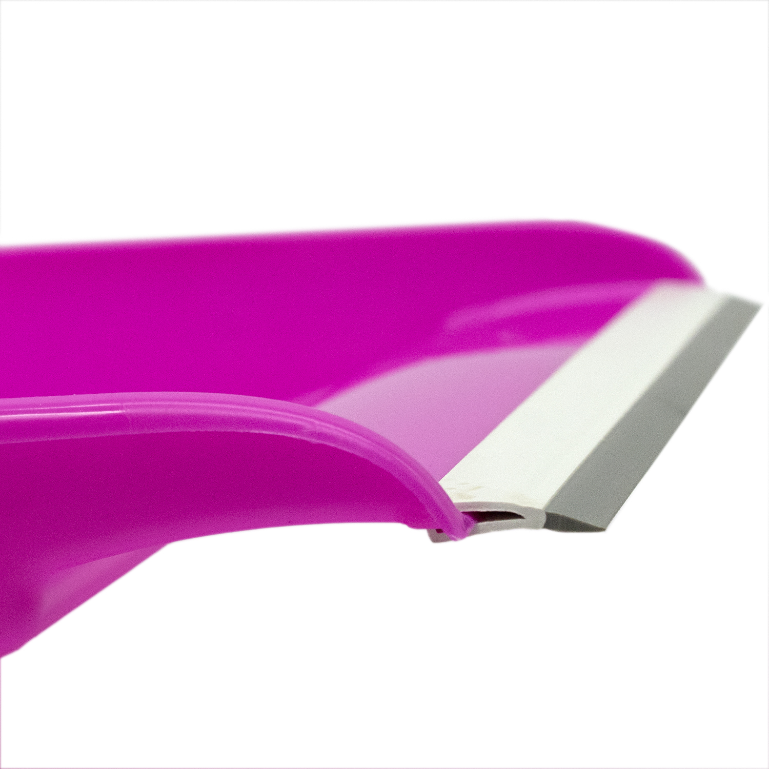 Recogedor de mano plastico con goma  Rosa