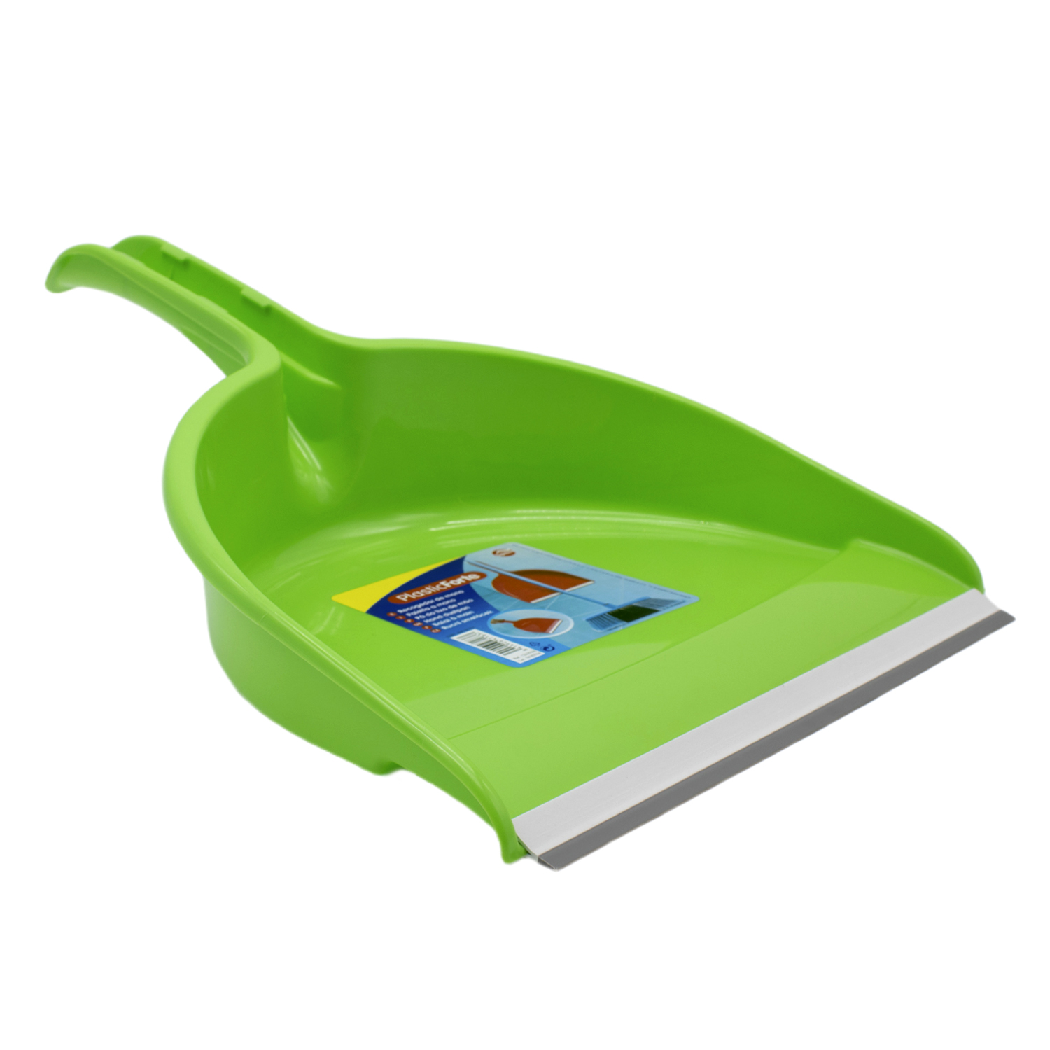 Recogedor de mano plastico con goma  Verde