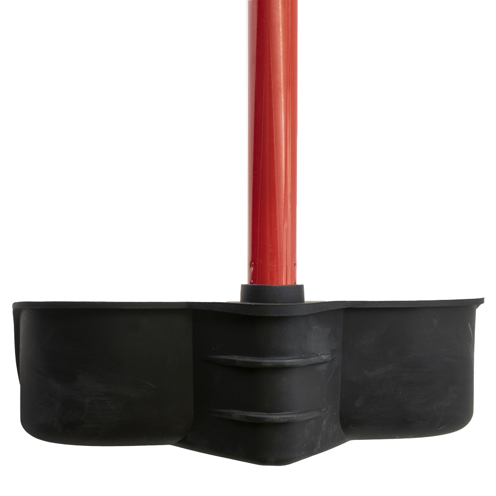 Recogedor goma con palo 93cm altura  Negro