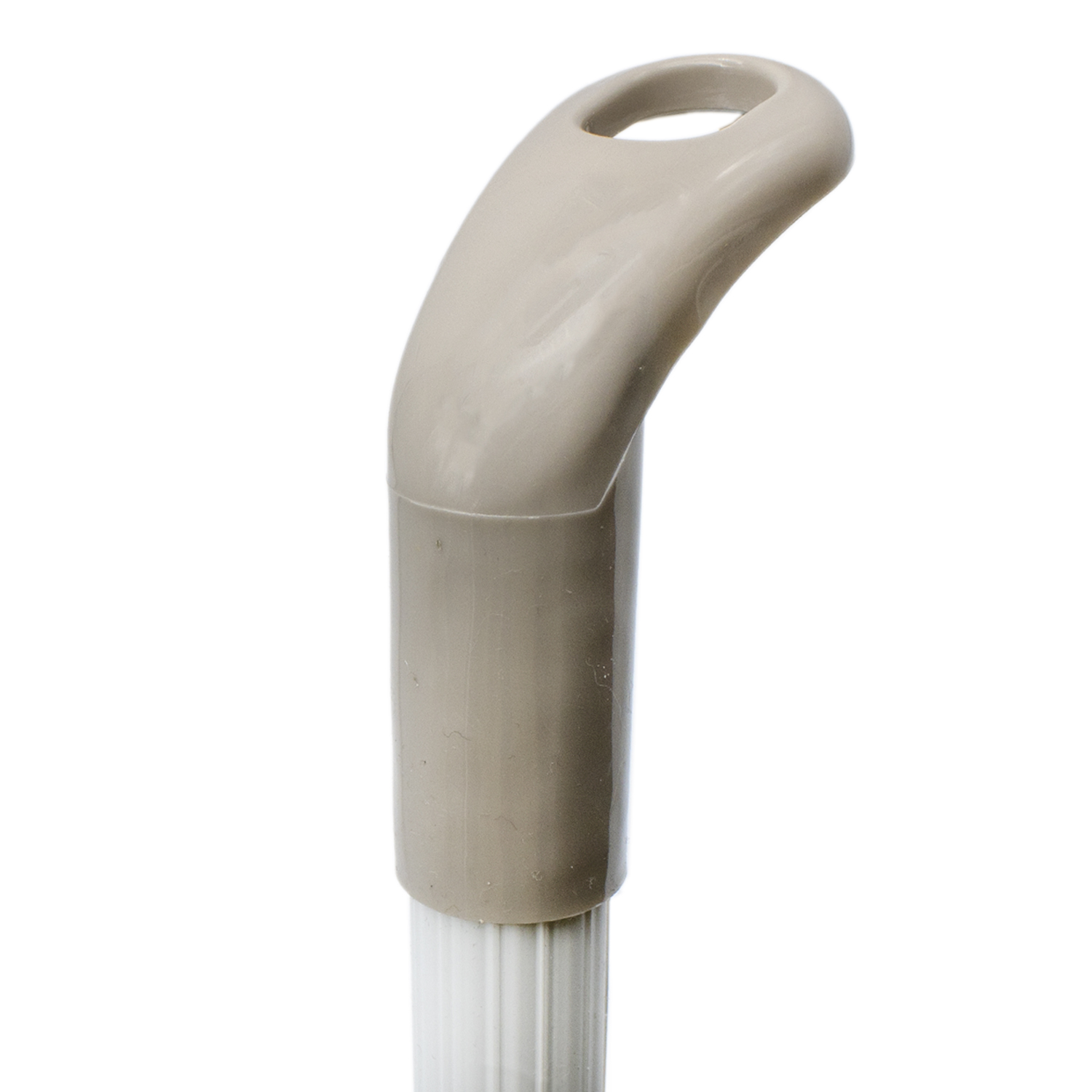 Recogedor plástico engomado con palo 89 cm  Beige