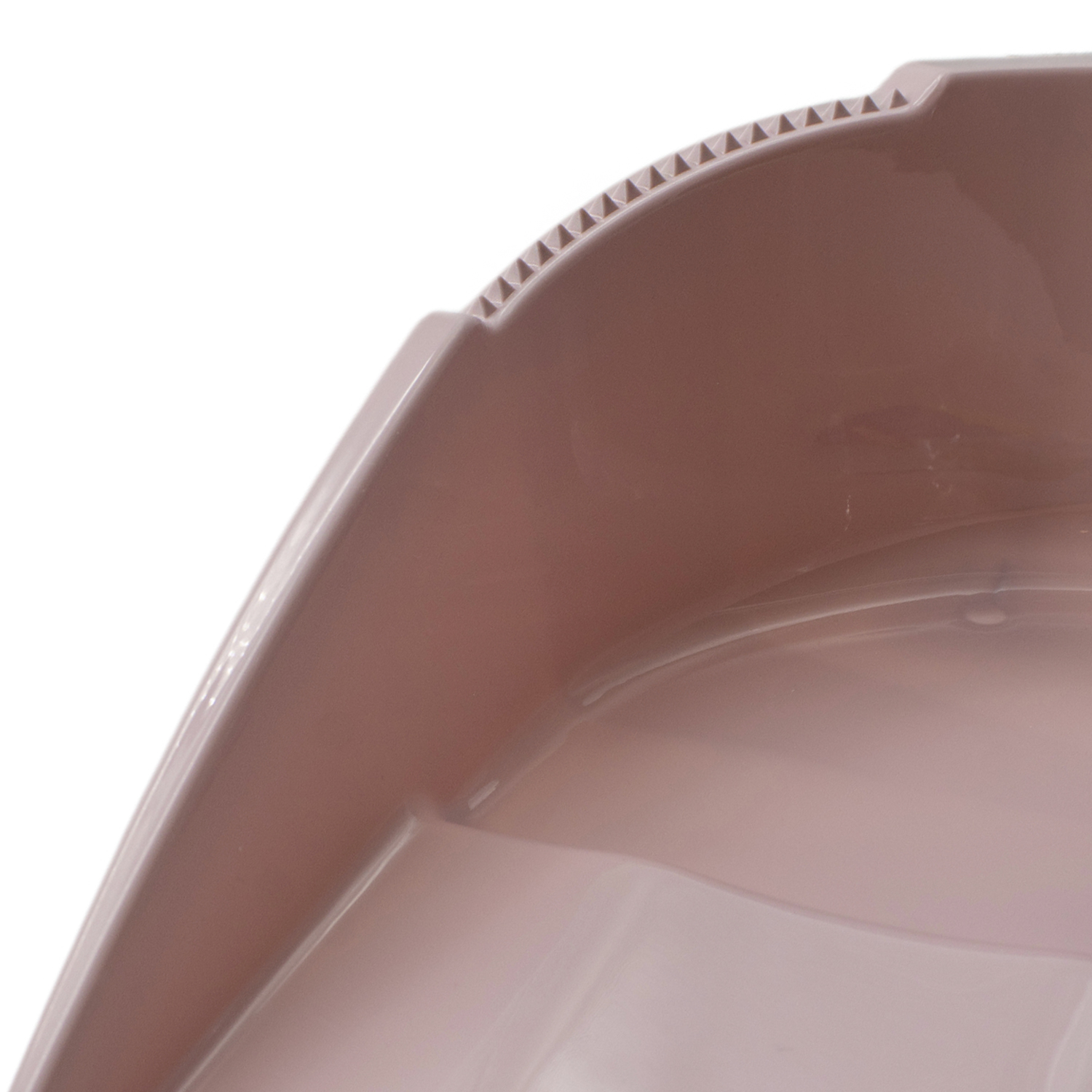 Recogedor plástico engomado con palo 89 cm  Rosa claro