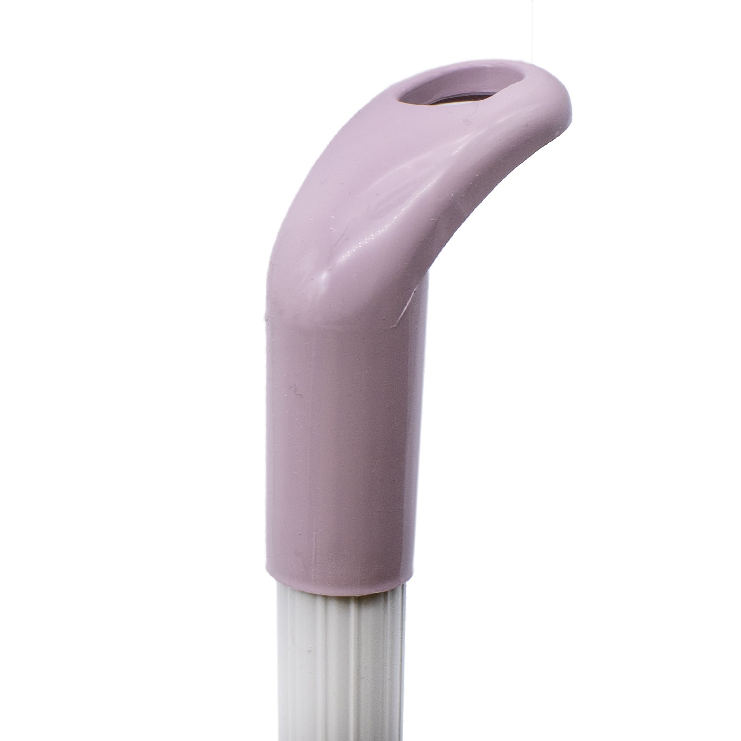 Recogedor plástico engomado con palo 89 cm  Rosa claro