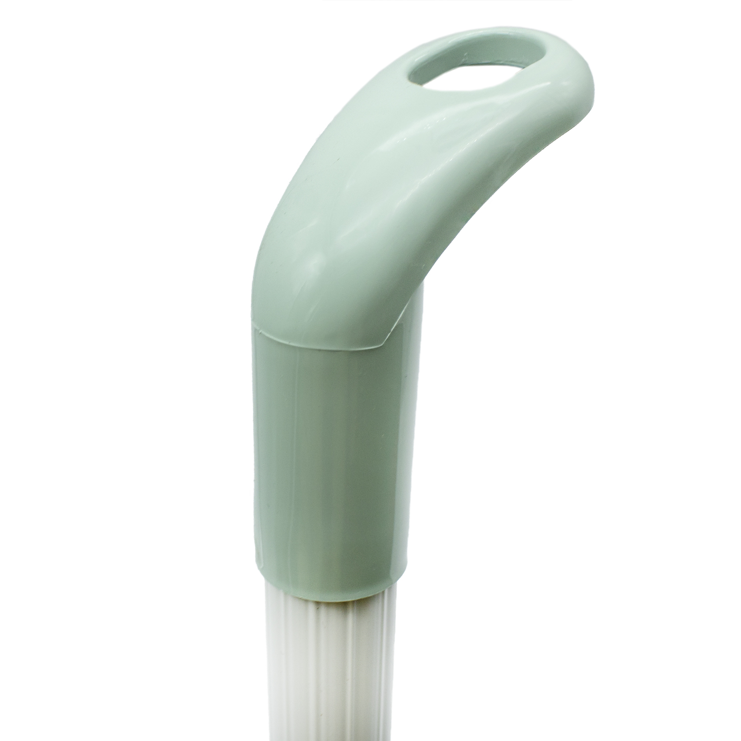 Recogedor plástico engomado con palo 89 cm  Verde claro