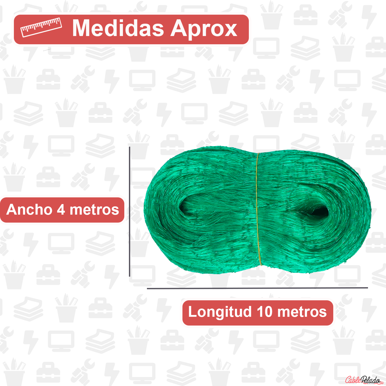 Red Anti Pájaros 4x10 Metros  Verde