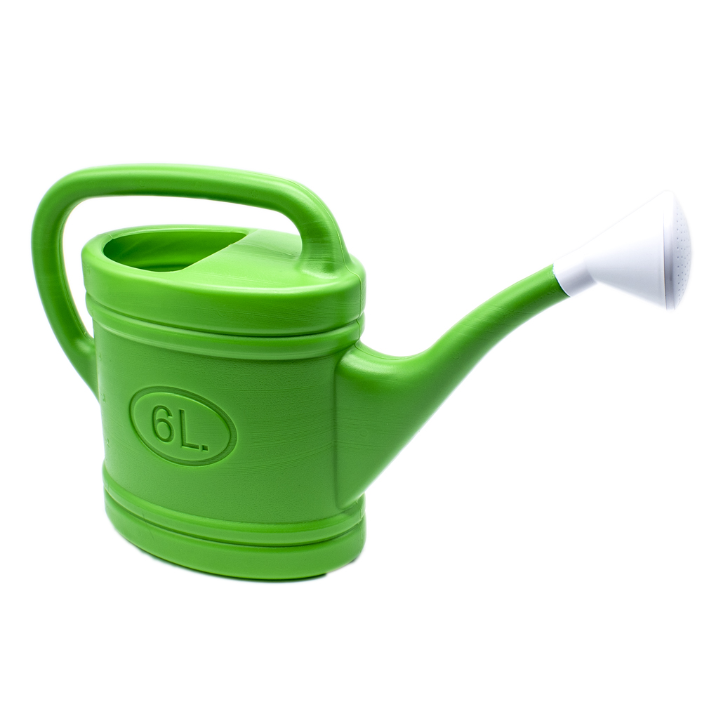 Regadera de plastico 6 Litros Verde