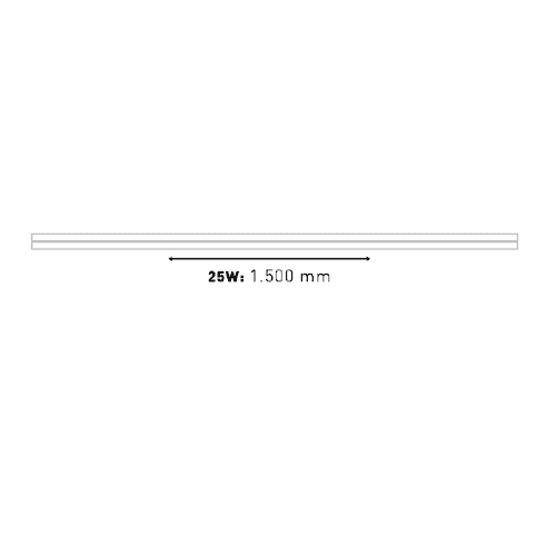 Regleta con tubo LED 1500 mm luz neutra    25W