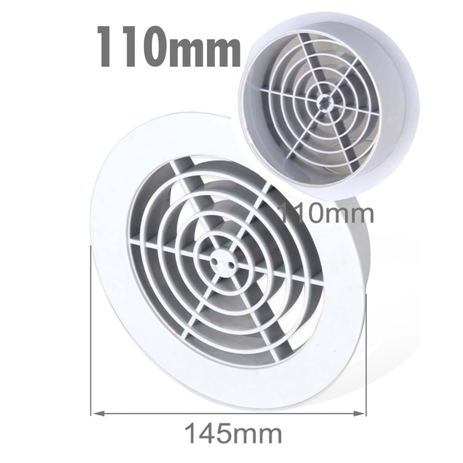 Rejilla ventilacion 145 mm Blanco