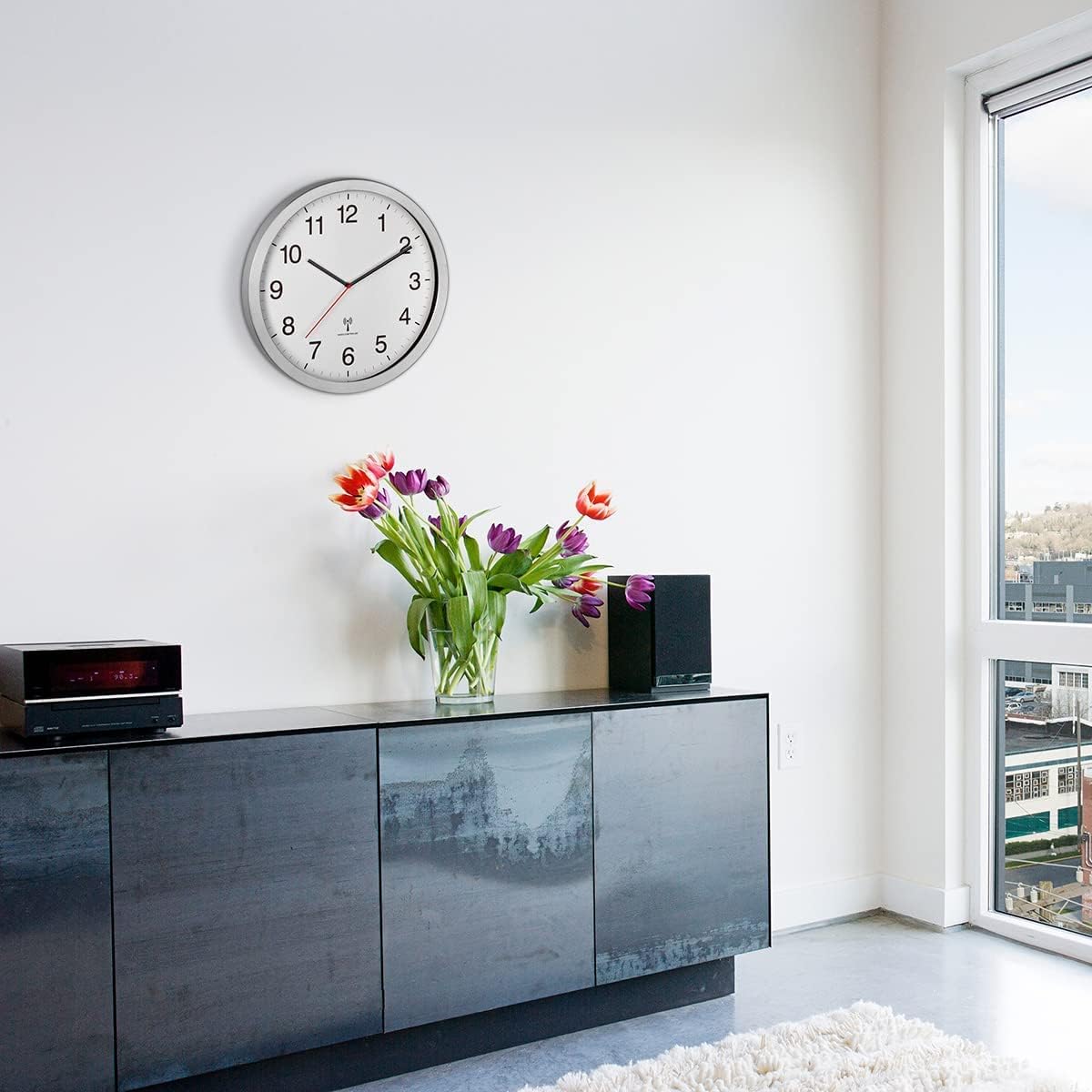 Reloj de pared 30 cm  Blanco