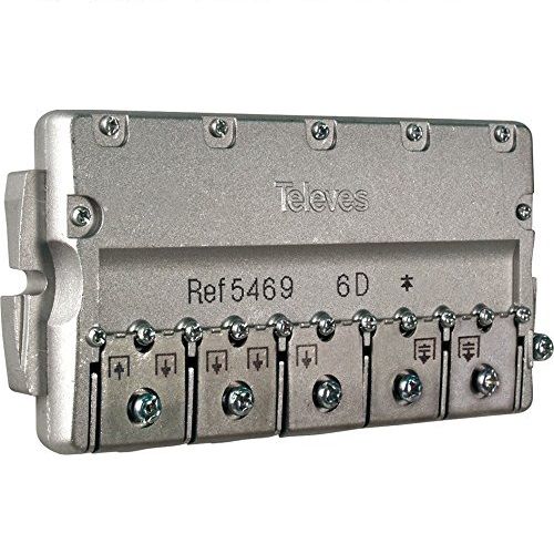 Repartidor distribuidor 6 direcciones  11/14 dB  Gris