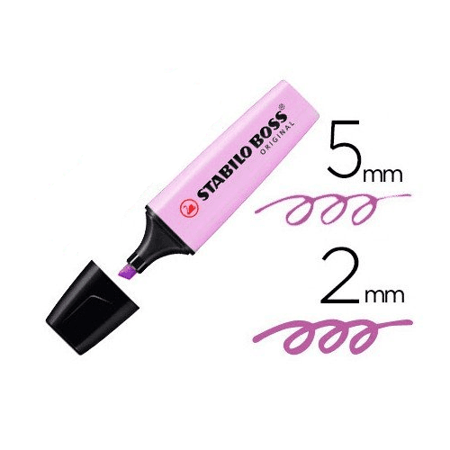 Rotulador Stabilo Boss Pastel  Morado