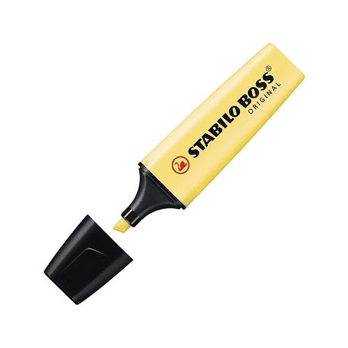 Rotulador Stabilo Boss Pastel  Amarillo claro