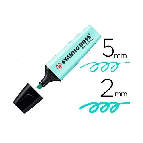 Rotulador Stabilo Boss Pastel  Turquesa