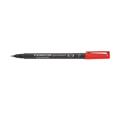 Rotulador Staedtler Lumocolor Permanente 1 mm  Rojo