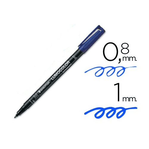 Rotulador Staedtler Lumocolor Permanente 1 mm  Azul