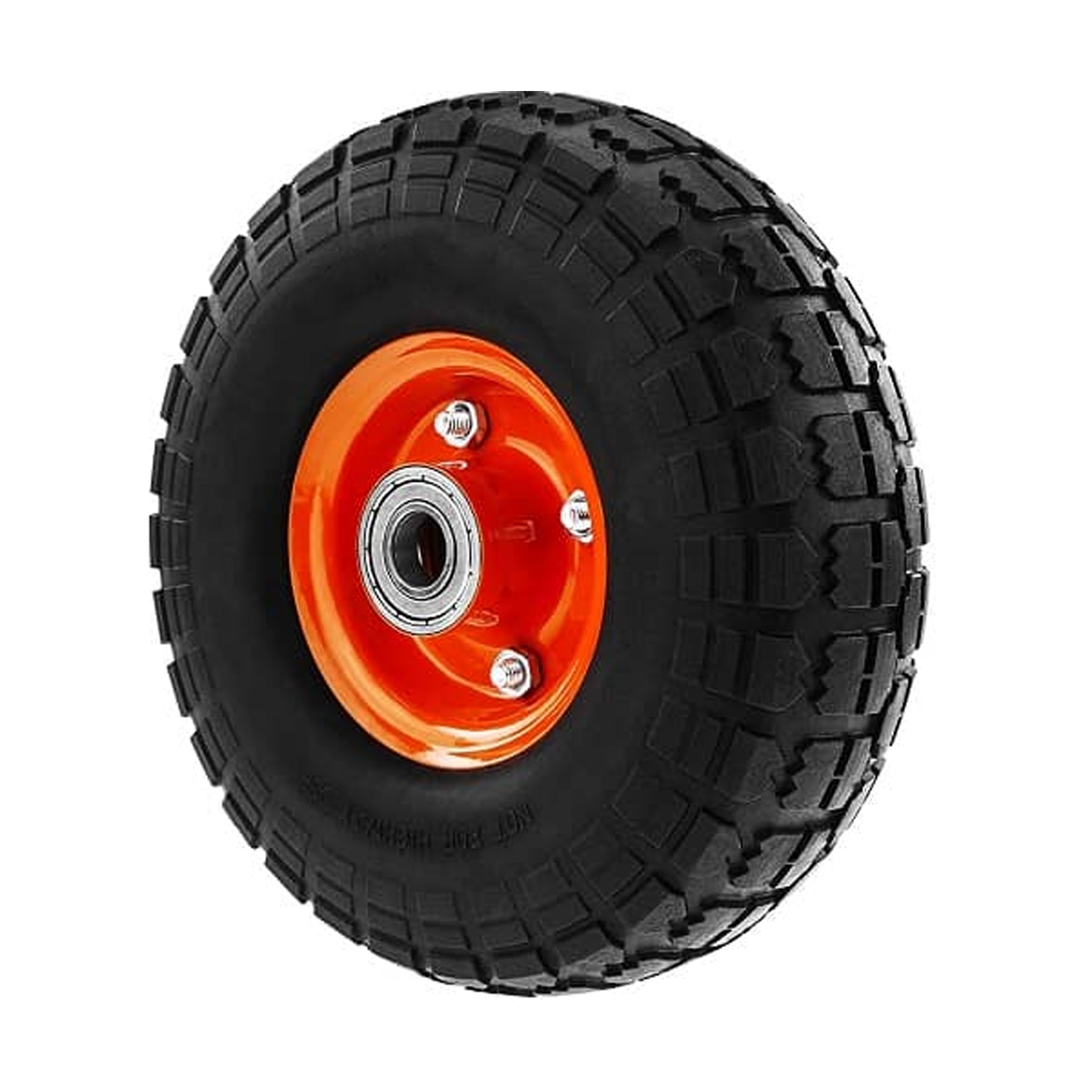 Rueda maciza de carretilla anti-pinchazos 100 Kg diametro 26  Negro